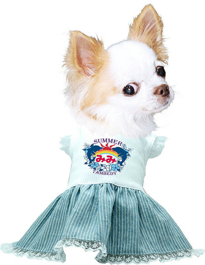 【犬服 犬 服 犬の服 ドッグウェア 名入れ 春 夏用】ひんやり 接触冷感素材 クール 愛犬のお名前入り サマードルフィンワンピース 【チワワ ダックス トイプードル 暑さ対策 熱中症対策 タムベディ】(H/)