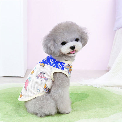 【犬服 犬 服 犬の服 春秋服 夏服用】シースカーフメッシュシャツ【マーメイド 冷房抜け毛対策 ドッグ ペット ウェア ダックス トイプードル チワワ タムベディ涼しい ヨーキー 】[CN][GI]