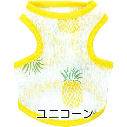 【犬 夏服 犬の服 春服用】シースルーシャツ【ドッグウェア ペット アウトレット フルーツ くま ユニコーン ダックス トイプードル チワワ 服 タムベディ おしゃれ シーズー】[CN]