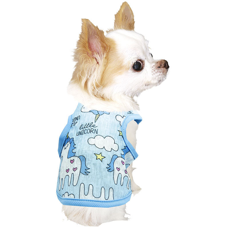 【犬 夏服 犬の服 春服用】シースルーシャツ【ドッグウェア ペット アウトレット フルーツ くま ユニコーン ダックス トイプードル チワワ 服 タムベディ おしゃれ シーズー】[CN]