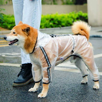 【犬服 犬 服 犬の服】シースルーレインコート【ドッグウェア 合羽 カッパ 雨具 梅雨 お散歩 チワワ ダックス トイプードル タムベディ おしゃれ】色移りがある場合がございます[CN][GI]
