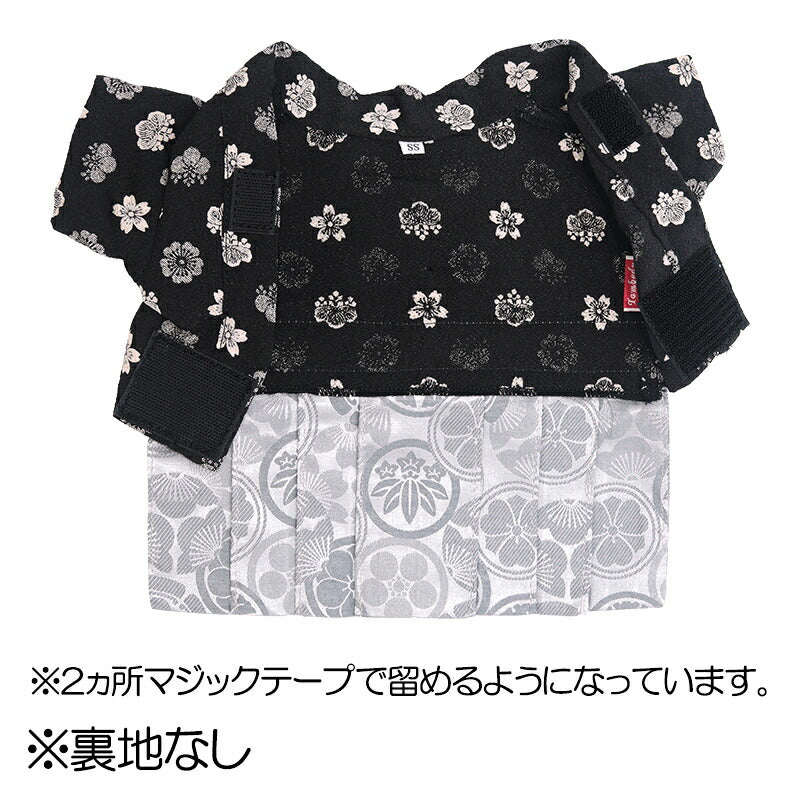 【犬服 犬 服 犬の服 秋服 冬服用】男振り袴 男振り袴 瀬奈(せな)《名入れ可能》【着物 和装 お正月 初詣 年賀状 七五三 前開きドッグ ペット ウェア ダックス トイプードル チワワ タムベディ渋い マルチーズ】