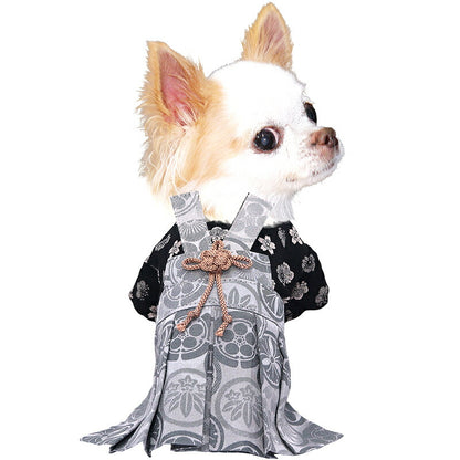 【犬服 犬 服 犬の服 秋服 冬服用】男振り袴 男振り袴 瀬奈(せな)《名入れ可能》【着物 和装 お正月 初詣 年賀状 七五三 前開きドッグ ペット ウェア ダックス トイプードル チワワ タムベディ渋い マルチーズ】