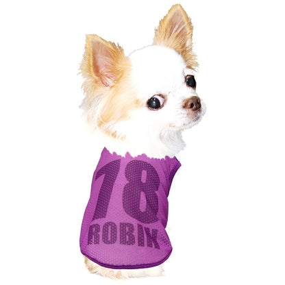 【犬服 犬 服 犬の服 夏服】愛犬のお名前入り シャドーナンバー メッシュシャツ【背番号 遮断熱 涼しい 濡らす クール 袖なし 日本製ドッグ ペット ウェア ダックス トイプードル チワワ タムベディ ポメラニアン】(S/M/N/H/)