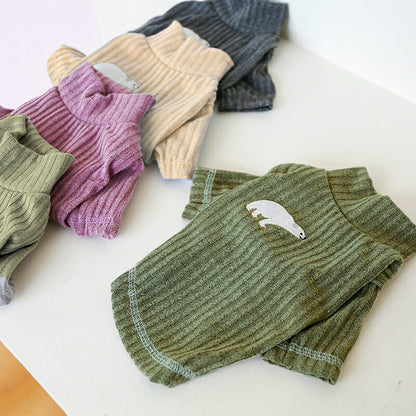 【犬服 犬 服 犬の服 秋服 冬服用】シロクマセーター【刺繍 ワンポイント 袖あり 柔らかいドッグ ペット ウェア ダックス トイプードル チワワ タムベディおしゃれ マルチーズ 】[CN]
