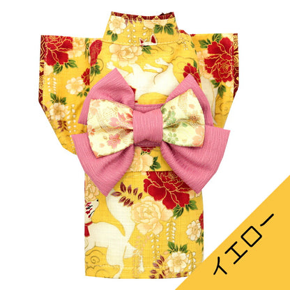 【着物 犬 服 犬の服 秋服 冬服用】艶やか晴れ着 白妙(しろたえ)《名入れ可能》《コサージュ別売》【日本製 和柄 正月 年賀状 初詣 花柄 ドッグ ペット ウェア ダックス トイプードル チワワ タムベディ】