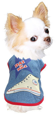 【犬服 犬 服 秋冬 犬の服 名入れ】愛犬のお名前入り No1スニーカー シャツ【ドッグウェア ハイカット 靴 チワワ ダックス トイプードル おしゃれ マルチーズ タムベディ】(S/3/N/H/)