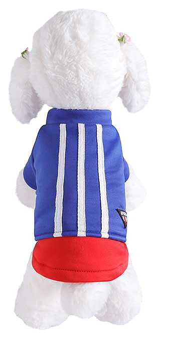 【犬服 犬 服 犬の服】スポーツラインシャツ【ドッグウェア 裏起毛 ペット アウトレット ダックス トイプードル チワワ 服 タムベディ かっこいい パグ】[CN]