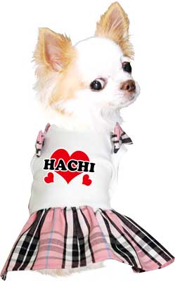 【犬服 犬 服 犬の服 名入れ】愛犬のお名前入り ショルダーリボン ワンピース【ドッグウェア ハート 女の子 ダックス トイプードル チワワ おしゃれ ポメラニアン タムベディ】(H/)