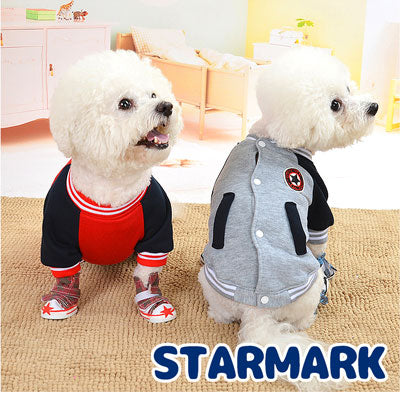 【犬服 犬 服 秋冬 犬の服】スターマーク【アウター ドッグウェア ペット アウトレット スタジャン ダックス トイプードル チワワ 服 タムベディ かっこいい マルチーズ】[CN]