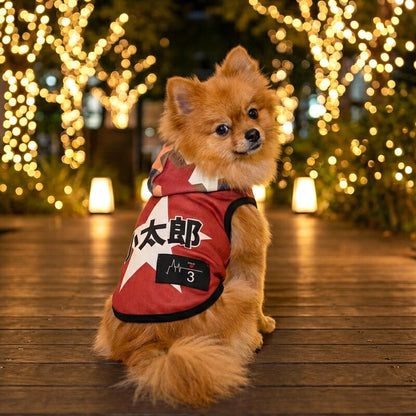 【犬服 犬 服 犬の服 秋服 冬服用】愛犬のお名前入り スターマインパーカー【星 男の子 フード ワッペン 日本製 ドッグ ペット ウェア ダックス トイプードル チワワ タムベディ おしゃれ シーズー】(S/3/T/H/)