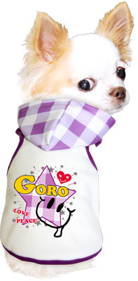 【犬 夏服 犬の服 名入れ 春服用】ひんやり 接触冷感素材 クール 愛犬のお名前入り スタースマイル パーカー【ドッグウェア ペット トイプードル チワワ ダックス タムベディ】(O/B/T/H/)