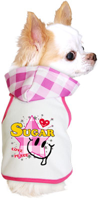 【犬 夏服 犬の服 名入れ 春服用】ひんやり 接触冷感素材 クール 愛犬のお名前入り スタースマイル パーカー【ドッグウェア ペット トイプードル チワワ ダックス タムベディ】(O/B/T/H/)