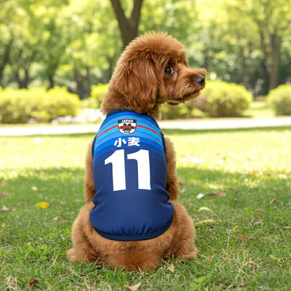 【犬服 犬 服 犬の服 秋服 冬服用 名入れ】愛犬のお名前入り サッカーユニフォーム タンクトップ【ドッグウェア ペット スポーツ パピー トイプードル チワワ ダックス 日本代表 シュナウザー タムベディ】(S/3/T/H/)