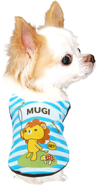 【犬 夏服 犬の服 名入れ 春服用】ひんやり 接触冷感素材 クール 愛犬のお名前入り サマーデイズ 【ボーダー ドッグ ペット ウェア ダックス トイプードル チワワ タムベディ シーズー】(S/B/N/H/)