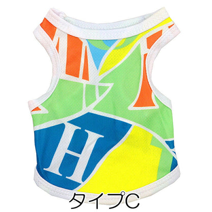 【犬服 犬 服 犬の服 春服 夏服用】《名入れ可能》サマースポーティタンク【迷彩 幾何学模様 タンクトップドッグ ペット ウェア ダックス トイプードル チワワ タムベディ パグ】[CN]
