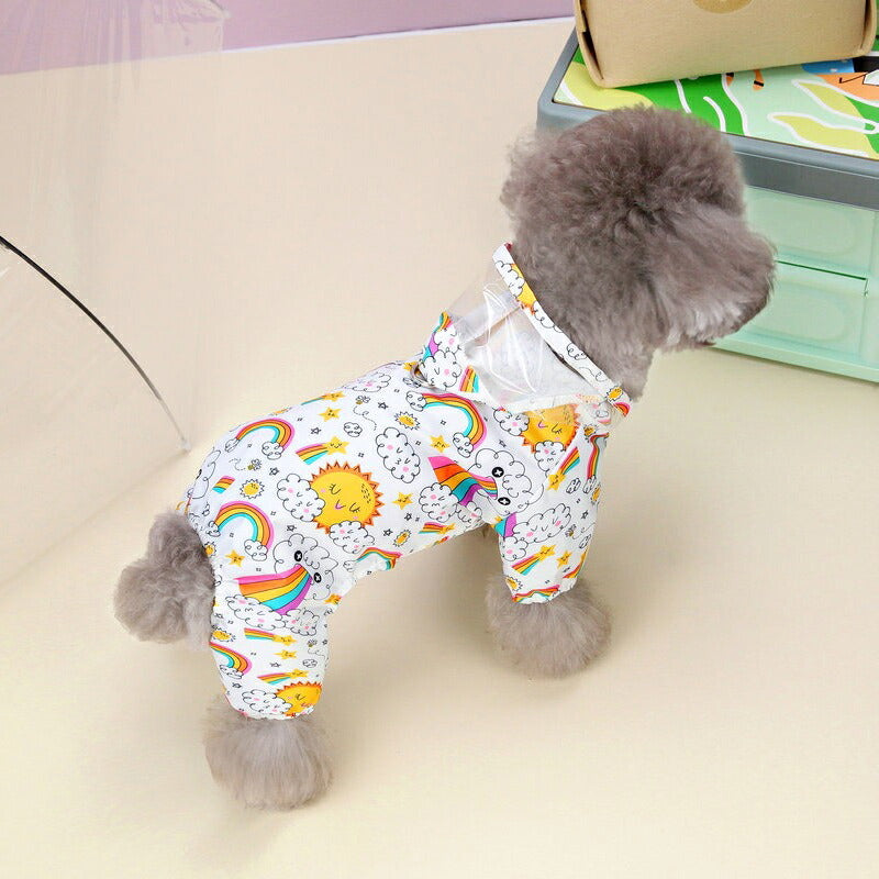 【犬服 犬 服 犬の服 春服 夏服用】サンホープレインコート【カッパ 雨の日 お散歩対策 梅雨 防水 太陽ドッグ ペット ウェア ダックス トイプードル チワワ タムベディかわいい マルチーズ】[CN]