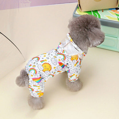 【犬服 犬 服 犬の服 春服 夏服用】サンホープレインコート【カッパ 雨の日 お散歩対策 梅雨 防水 太陽ドッグ ペット ウェア ダックス トイプードル チワワ タムベディかわいい マルチーズ】[CN]