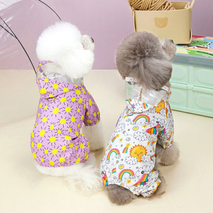 【犬服 犬 服 犬の服 春服 夏服用】サンホープレインコート【カッパ 雨の日 お散歩対策 梅雨 防水 太陽ドッグ ペット ウェア ダックス トイプードル チワワ タムベディかわいい マルチーズ】[CN]