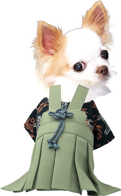 【犬 着物 犬の服】男振り袴(はかま)朱雀《名入れ可能》【男の子 ドッグウェア ペット 正月 七五三 ダックス トイプードル チワワ タムベディ かっこいい パグ 着せやすい】[GI]