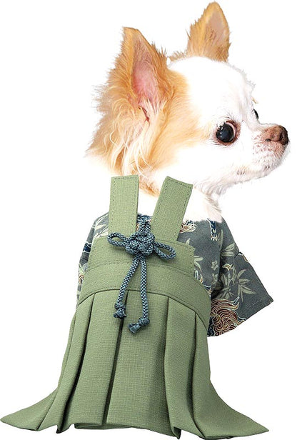 【犬 着物 犬の服】男振り袴(はかま)朱雀《名入れ可能》【男の子 ドッグウェア ペット 正月 七五三 ダックス トイプードル チワワ タムベディ かっこいい パグ 着せやすい】[GI]