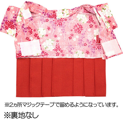 【犬服 犬 服 犬の服 秋服 冬服用】うららか袴 鈴乃(すずの)《名入れ可能》【着物 和装 お正月 初詣 年賀状 七五三 前開きドッグ ペット ウェア ダックス トイプードル チワワ タムベディ艶やか シーズー】[GI]