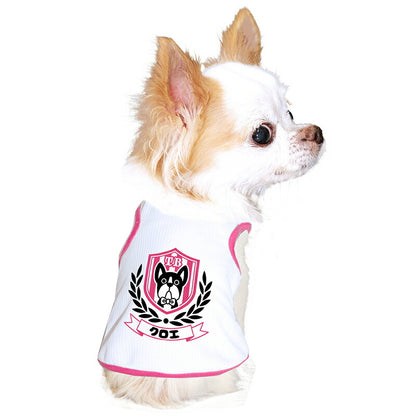 【犬服 犬 服 犬の服 服用 夏服用】愛犬のお名前入り 接触冷感素材 クール シンボルワン【日本製 濡らす 冷たい 冷房対策ドッグ ペット ウェア ダックス トイプードル チワワ タムベディ 涼しい パグ】(O/B/T/H/)