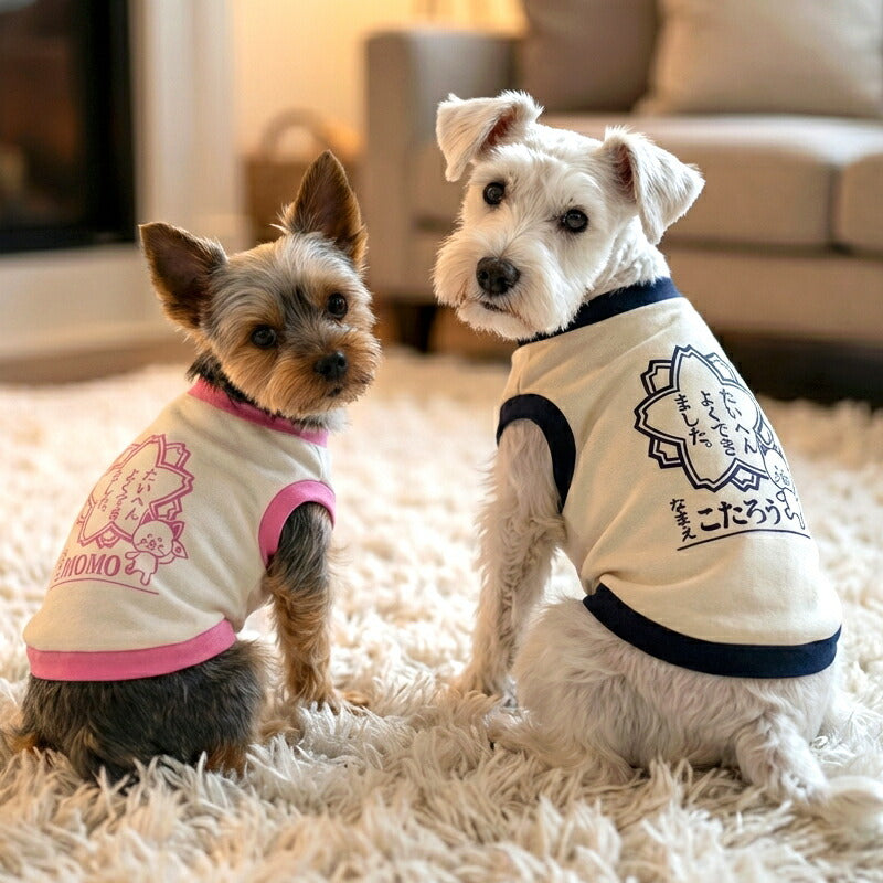 【犬服 犬 服 犬の服 名入れ 春秋服 冬服用】愛犬のお名前入り たいへんよくできました【はんこ 印鑑 学校 ドッグ ペット ウェア トイプードル チワワ タムベディ ポメラニアン】(O/3/RI/H/)
