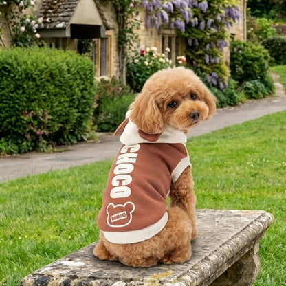 【犬服 犬 服 犬の服 秋服 冬服用】愛犬のお名前入り タムベアパーカー【くま耳 日本製 室内 抜け毛防止ドッグ ペット ウェア ダックス トイプードル チワワ タムベディ かわいい パグ】(S/3/RI/H/)