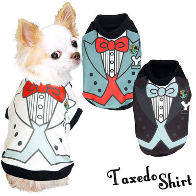 【犬服 犬 服 犬の服】タキシードシャツ (3D)【ドッグウェア ハート ダックス トイプードル チワワ かわいい パピヨン タムベディ タムベディ】