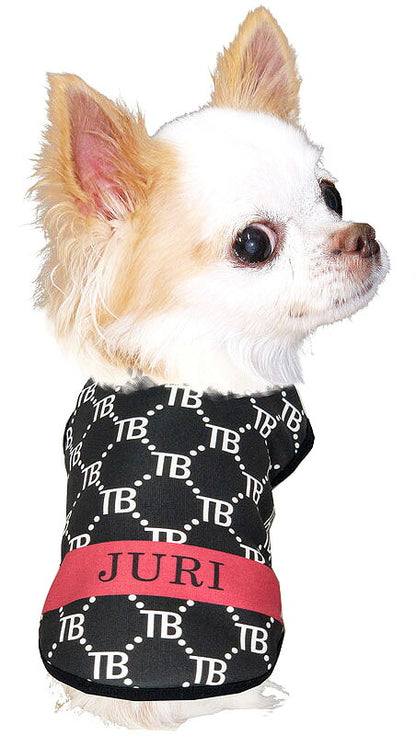 【犬服 犬 服 犬の服 名入れ 秋服 冬服用】愛犬のお名前入り TBチェーン【ドッグウェア おしゃれ モノグラム ダックス トイプードル チワワ タムベディおしゃれ ポメラニアン】(S/3/N/H/)