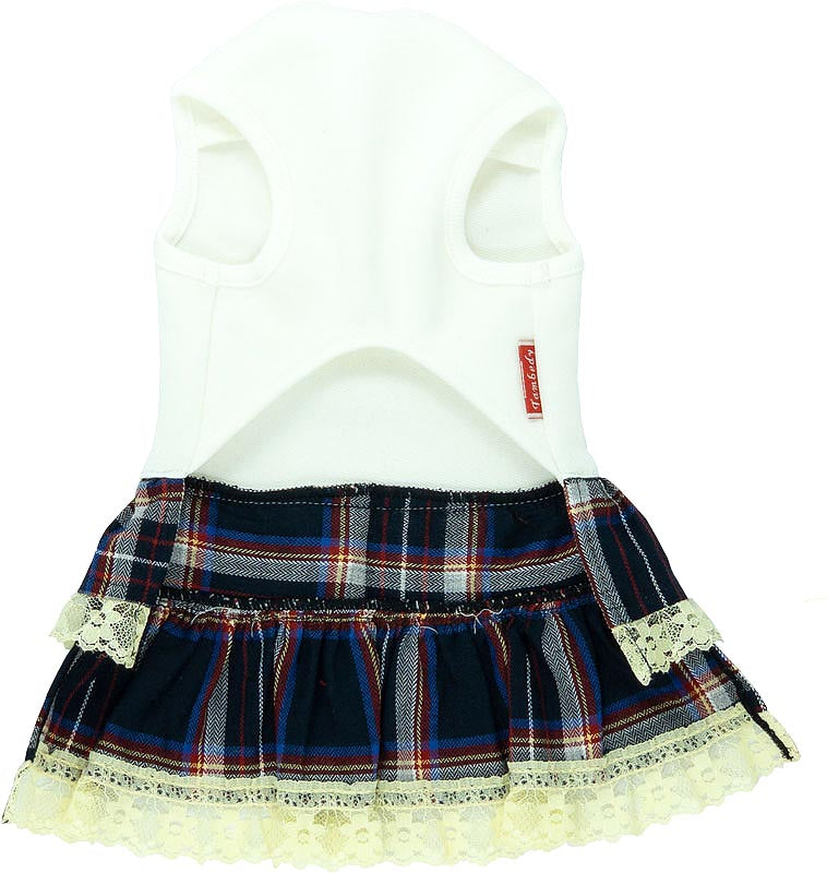 【犬服 犬 服 犬の服 ドッグウェア 名入れ】愛犬のお名前入りTDW83ワンピース【チェック 背番号 チワワ ダックス トイプードル かわいい ヨークシャーテリア タムベディ】(H/)