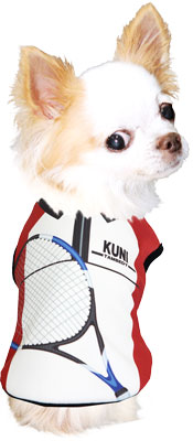 【犬 夏服 犬の服 名入れ】愛犬のお名前入り テニスのワンコ様シャツ【ドッグウェア ひんやり 接触冷感素材 クールかジャージ素材 日本代表 チワワ ダックス トイプードル ヨークシャ タムベディ】(S/B/N/H/)