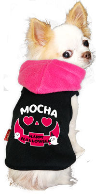 【犬服 犬 服 犬の服 名入れ ハロウィン 秋服 冬服用】愛犬のお名前入り ザ・ハロウィン パーカ【ドッグウェア パーティ コスプレ ダックス トイプードル チワワ おもしろ 柴犬 タムベディ】(O/3/T/L/)