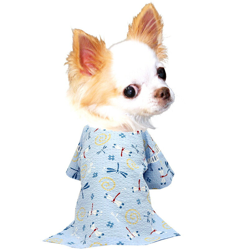 【犬服 犬 服 犬の服 夏服】トンボ甚平《名入れ可能》 日本製 【和装 しんべい 和柄 迷彩 カモフラ インスタ映え 花火大会 夏 お祭りドッグ ペット ウェア ダックス トイプードル チワワ タムベディ かっこいい シーズー】