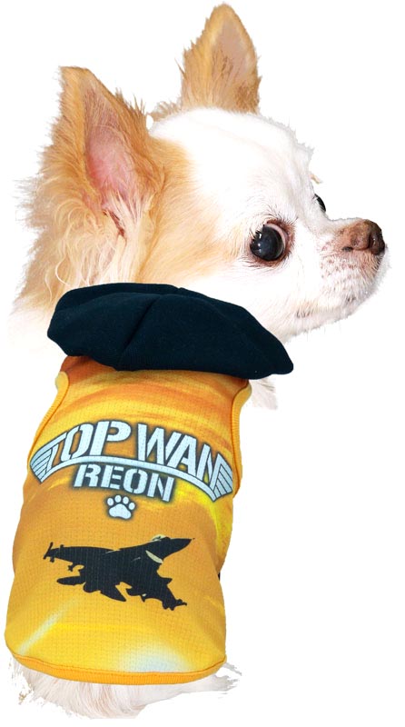【犬服 犬 服 夏用 名入れ】ひんやり 接触冷感素材 クール 愛犬のお名前入り トップワンパーカー 【戦闘機 飛行機 空 夏 ドッグ ペット ウェア トイプードル チワワ タムベディ】(S/B/T/H/)