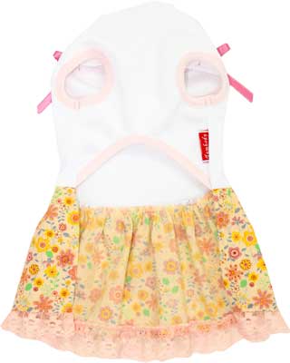 【犬 夏服 犬の服 名入れ 春服用】ひんやり 接触冷感素材 クール 愛犬のお名前入り トロピカルデイズ ワンピース 【ドッグウェア チワワ ダックス トイプードル おしゃれ 柴犬 タムベディ】(H/)[GI]