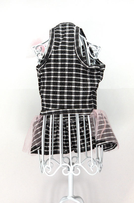 【犬 夏服 犬の服 春服用】チュールリボンボーダーワンピース【ドッグウェア スカート キャミソール ペット ダックス トイプードル チワワ タムベディおしゃれ ポメラニアン】[CN]