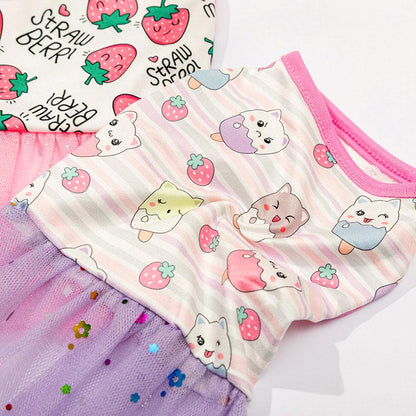 【犬服 犬 服 犬の服 春服 春夏用】チュールスカートワンピース【キラキラ ネコドッグ ペット ウェア ダックス トイプードル チワワ タムベディかわいい】[CN]