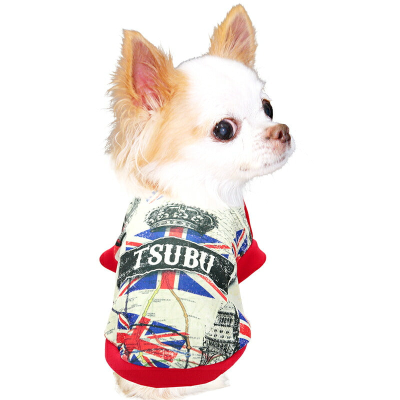 【犬服 犬 服 犬の服 春服 夏服用】愛犬のお名前入り ユニオンフラッグ【イギリス 国旗 ユニオンジャック 日本製ドッグ ペット ウェア ダックス トイプードル チワワ タムベディ かっこいい シーズー】(S/3/RI/H/)