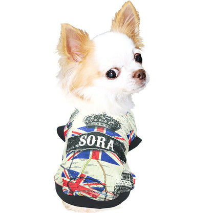 【犬服 犬 服 犬の服 春服 夏服用】愛犬のお名前入り ユニオンフラッグ【イギリス 国旗 ユニオンジャック 日本製ドッグ ペット ウェア ダックス トイプードル チワワ タムベディ かっこいい シーズー】(S/3/RI/H/)