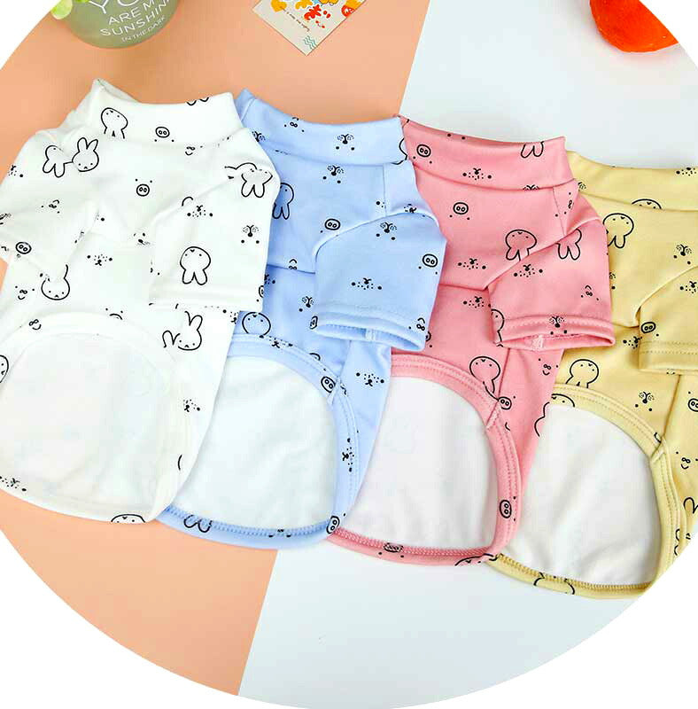 【犬服 犬 服 犬の服 春 夏用】【名入れ可能】うさぎさんシャツ【ラビット袖あり 抜毛対策 冷房対策 ドッグ ペット ウェア ダックス トイプードル チワワ タムベディ愛らしい シーズー】[CN]