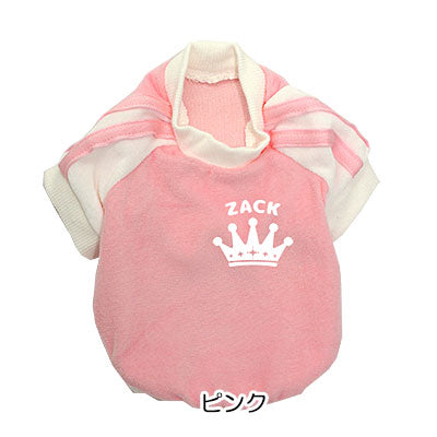 【犬服 犬 服 犬の服 名入れ】愛犬のお名前入り ベロアラグラン【ドッグウェア ペット クラウン トイプードル チワワ ダックス おしゃれ パグ タムベディ】(O/F/RA/L/)