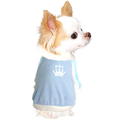 【犬服 犬 服 犬の服 名入れ】愛犬のお名前入り ベロアラグラン【ドッグウェア ペット クラウン トイプードル チワワ ダックス おしゃれ パグ タムベディ】(O/F/RA/L/)