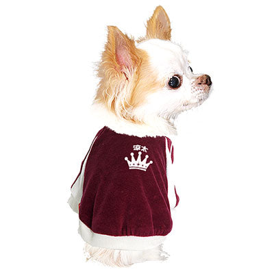 【犬服 犬 服 犬の服 名入れ】愛犬のお名前入り ベロアラグラン【ドッグウェア ペット クラウン トイプードル チワワ ダックス おしゃれ パグ タムベディ】(O/F/RA/L/)