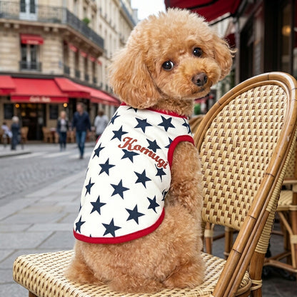 【犬服 犬 服 犬の服 秋服 冬服用】愛犬のお名前入り ビンテージスター【星柄 レトロ 日本製 トレーナー ドッグ ペット ウェア ダックス トイプードル チワワ タムベディ かっこいい パグ】(S/3/N/H/)