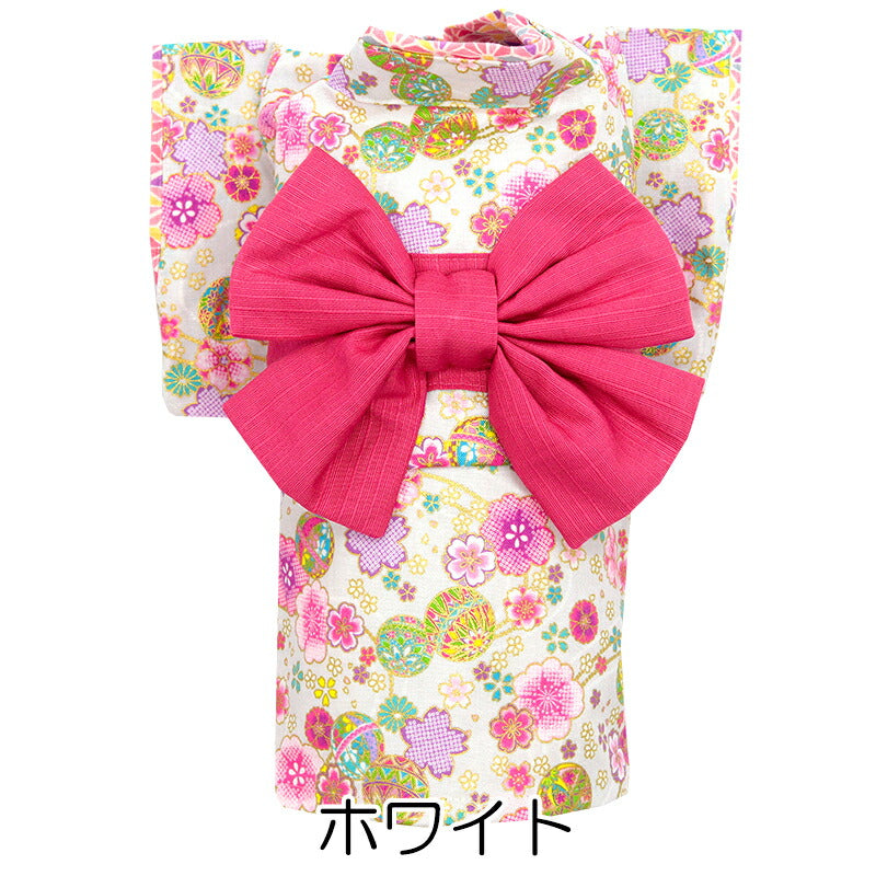 【犬服 犬 服 犬の服 秋服 冬服用】艶やか晴れ着 若菜(わかな)着物《名入れ可能》《コサージュ別売》【和柄 正月 年賀状 初詣 花柄 日本製ドッグ ペット ウェア ダックス トイプードル チワワ タムベディ】