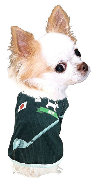 【犬服 犬 服 犬の服 春服 夏服用 名入れ】愛犬のお名前入りワンゴルファー【ドッグウェア ひんやり 接触冷感素材 クール 日本代表 ゴルフ チワワ ダックス トイプードル 熱中症対策】【ワンリンピック タムベディ】(S/B/N/H/)