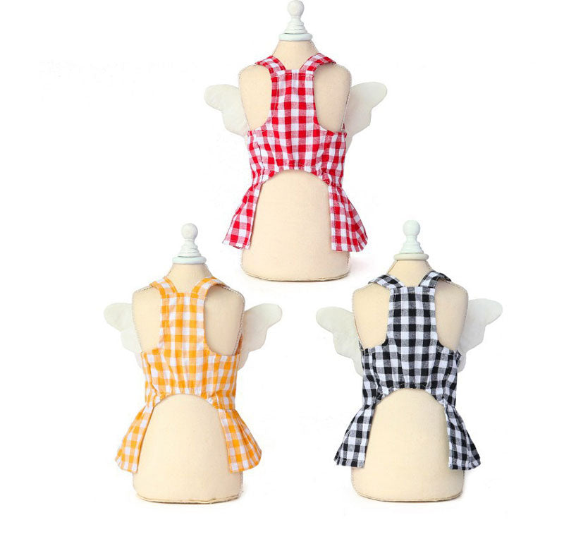 【犬 夏服 犬の服 春服用】ワンコエンジェルワンピース【ドッグウェア ペット ワンポイント ワッペン ダックス トイプードル チワワ 服 タムベディ コーギー 春服 夏服用】[CN][GI]