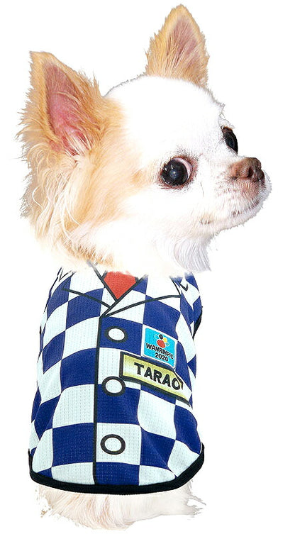 【犬服 犬 服 犬の服 春服 夏服用 名入れ】愛犬のお名前入りワンリンピック2020【ドッグウェア ひんやり 接触冷感素材 クール 日本代表 ジャケット チワワ ダックス トイプードル オシャレ 熱中症対策 タムベディ】(S/B/N/H/)